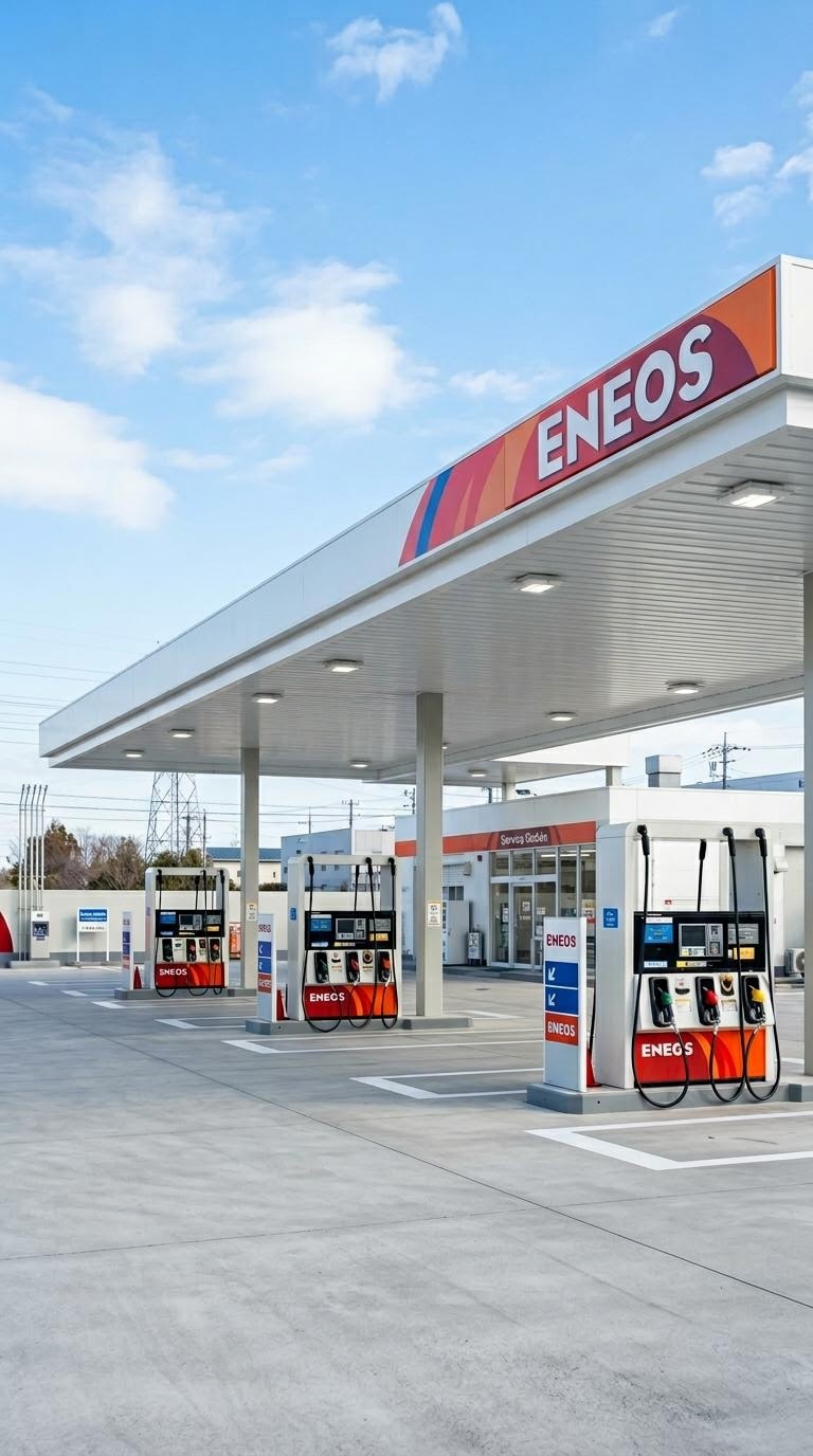エネオスのガソリンスタンドの外観